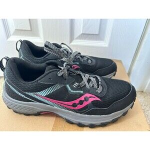 Saucony Excursion TR16 Shoes Womens Size 8 Black Fuchsia Trail Hiking
